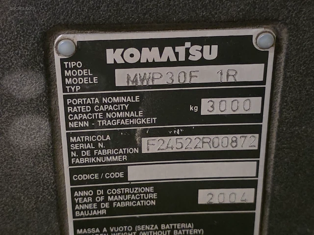 Elektrische transpallet komatsu mwp30 f 1r - afbeelding 5 van  15