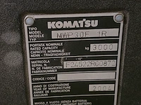 Elektrische transpallet komatsu mwp30 f 1r - afbeelding 5 van  15