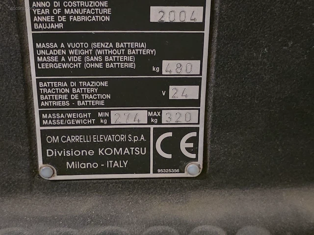 Elektrische transpallet komatsu mwp30 f 1r - afbeelding 6 van  15