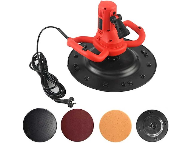 Elektrische troffel, gecoate gladder, 1680w wandschuurmachine, 1 tot 6 versnellingen regeling - afbeelding 1 van  9