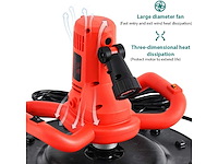 Elektrische troffel, gecoate gladder, 1680w wandschuurmachine, 1 tot 6 versnellingen regeling - afbeelding 5 van  9