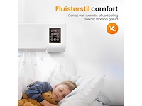 Elektrische ventilator en verwarming – 1200w – ventilatorkachel met timer en afstandsbediening – kachel voor wandmontage met instelbare thermostaat – 2-in-1 verwarmen & koelen - 2026 model (4x) - afbeelding 3 van  7