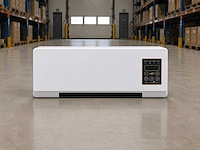 Elektrische ventilator en verwarming – 1200w – ventilatorkachel met timer en afstandsbediening – kachel voor wandmontage met instelbare thermostaat – 2-in-1 verwarmen & koelen - 2026 model - afbeelding 1 van  7