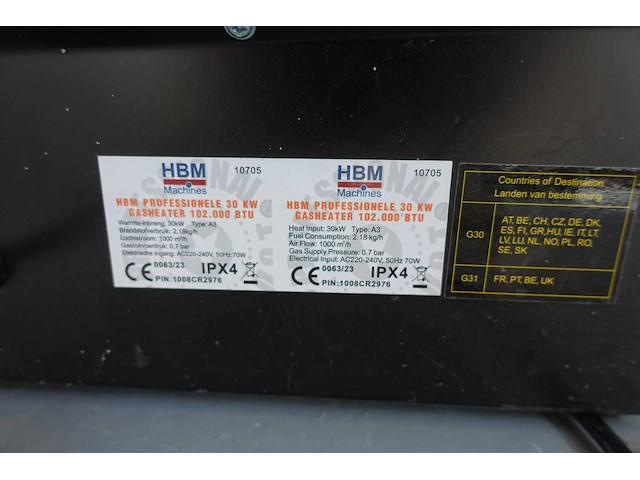 Elektrische warmteblazer hbm - afbeelding 5 van  5