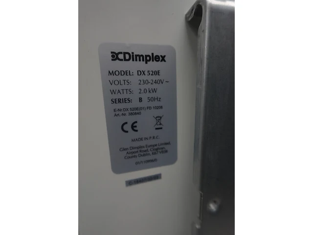 Elektrischewandkachel dimplex - afbeelding 3 van  3