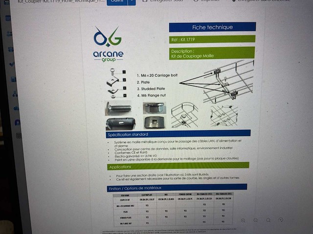 Elektro-galvaniseerd staal gegalvaniseerd bundel: kabelbakken + accessoires - afbeelding 7 van  15