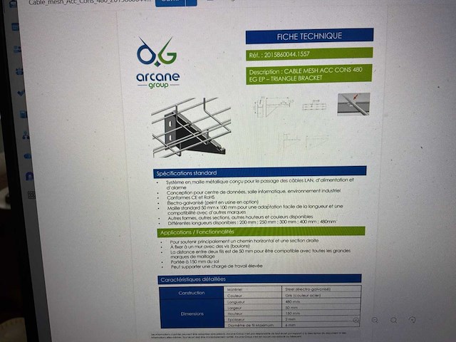Elektro-galvaniseerd staal gegalvaniseerd bundel: kabelbakken + accessoires - afbeelding 9 van  15