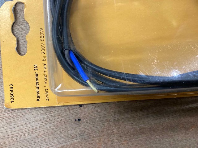 Elektrofix aansluitsnoer 2 meter zwart (13x) - afbeelding 4 van  4