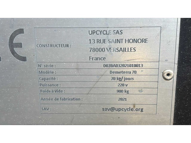 Elektromechanische mobiele bioafval composteermachine upcycle demetterra 70 - afbeelding 3 van  3