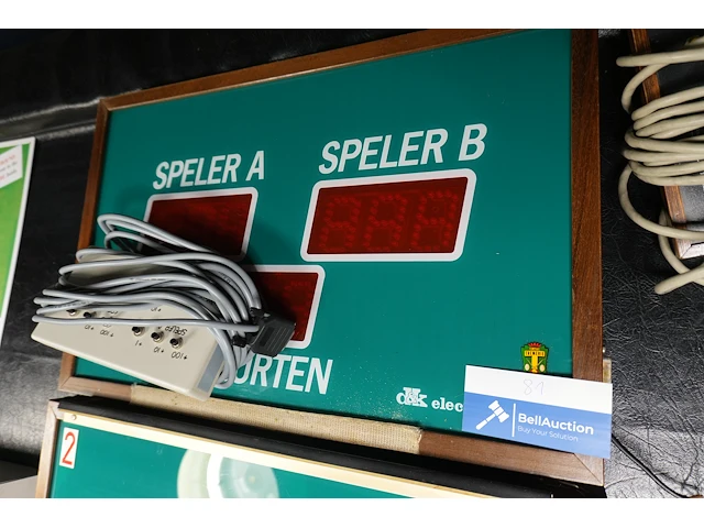 Elektronisch biljart scorebord - afbeelding 1 van  4