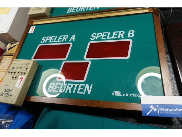 Elektronisch biljart scorebord - afbeelding 1 van  3