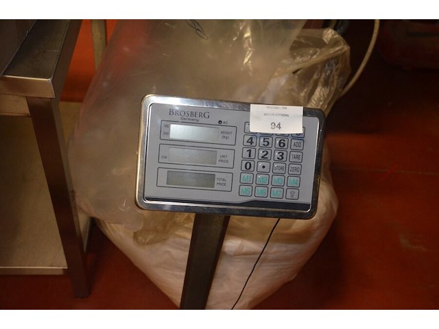 Elektronische weegschaal brosberg type tcs-600 - afbeelding 3 van  5