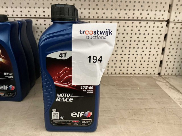 Elf,inhoud 1 liter 4 t race motor olie (5x) - afbeelding 1 van  1