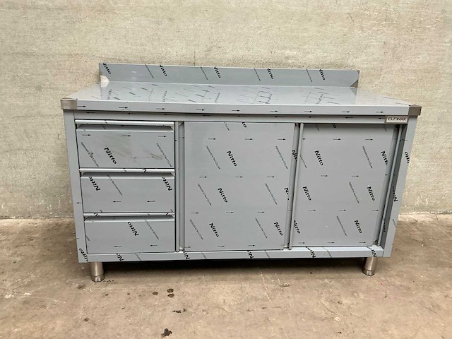 Elfinox - rvs werktafel werkkast - afbeelding 2 van  5