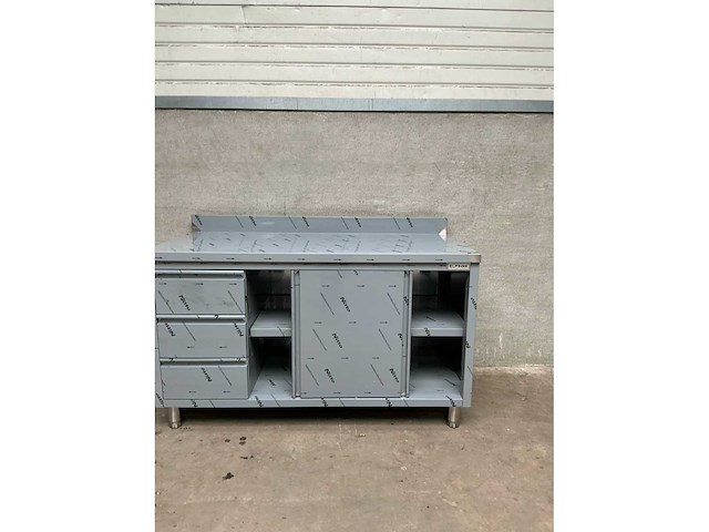 Elfinox - rvs werktafel werkkast - afbeelding 4 van  5