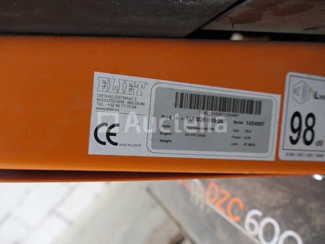 Eliet dzc 600 benzinemotor reline-machine - afbeelding 6 van  10