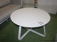 Elko bijzettafel rond 90cm alu wit - afbeelding 1 van  1