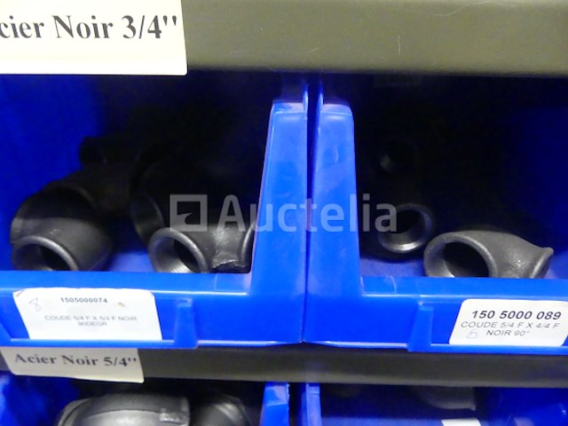 Elleboog, reductie, fittingen, 3/4 en 5/4 zwarte stalen huls - afbeelding 11 van  16
