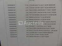 Elleboog, reducties, fittingen, 6/4 zwarte stalen huls - afbeelding 3 van  13