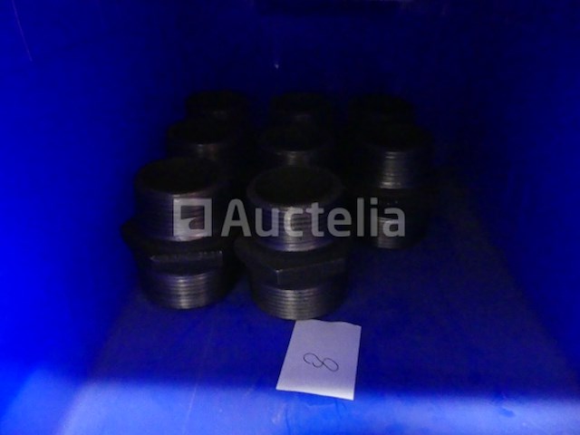 Elleboog, reducties, fittingen, 6/4 zwarte stalen huls - afbeelding 6 van  13