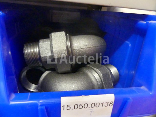 Elleboog, reducties, fittingen, 6/4 zwarte stalen huls - afbeelding 8 van  13