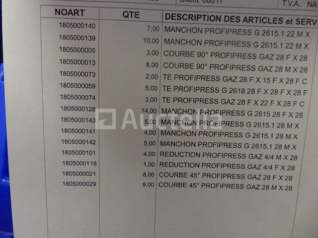 Elleboog, reducties, fittingen, koperen huls - afbeelding 4 van  15