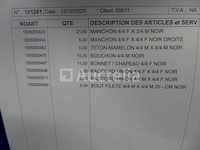 Elleboog, reducties, fittingen, zwarte stalen huls 1/2 en 1 - afbeelding 6 van  14