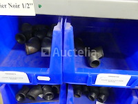 Elleboog, reducties, fittingen, zwarte stalen huls 1/2 en 1 - afbeelding 13 van  14