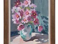 Ellen de tombay (1918-1998), two flower still lifes and a landscape, oil on canvas smallest 36 x 27 cm. (14.16 x 10.63 in.), biggest 65 x 55 cm. (25.58 x 21.64 in.) - afbeelding 6 van  17