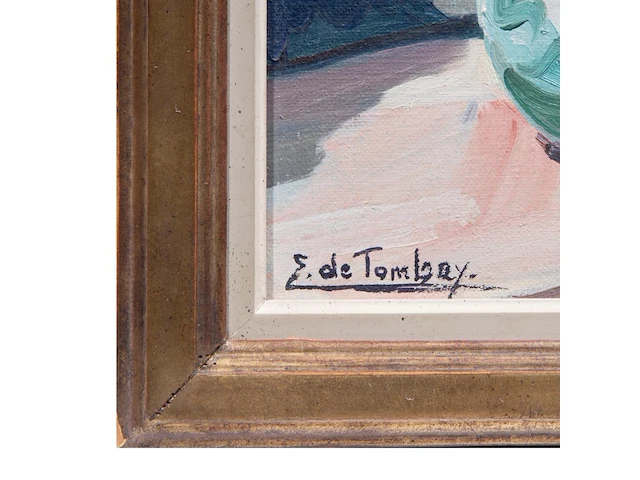 Ellen de tombay (1918-1998), two flower still lifes and a landscape, oil on canvas smallest 36 x 27 cm. (14.16 x 10.63 in.), biggest 65 x 55 cm. (25.58 x 21.64 in.) - afbeelding 8 van  17