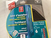 Ellen tochtband, zwart, rol 6 meter (120x) - afbeelding 3 van  6