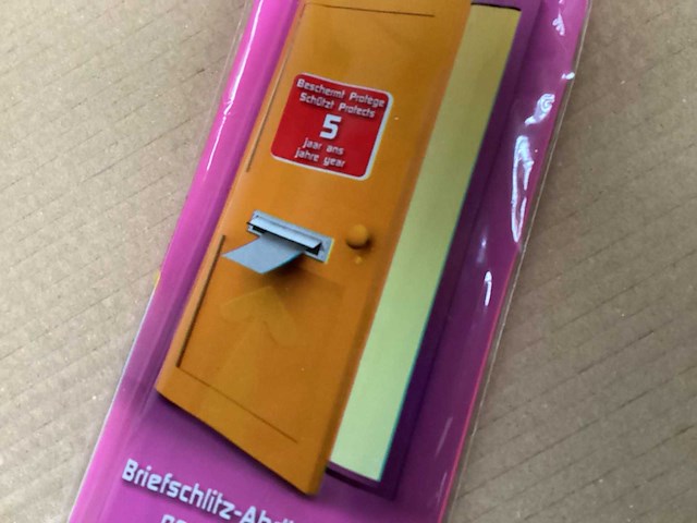 Ellen tochtklep met borstel voor brievenbus, bruin (179x) - afbeelding 4 van  7