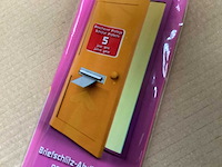 Ellen tochtklep met borstel voor brievenbus, bruin (300x) - afbeelding 4 van  7