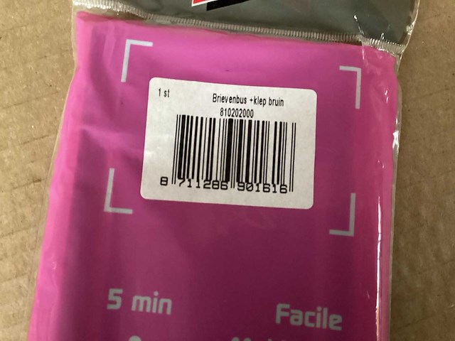 Ellen tochtklep met borstel voor brievenbus, bruin (300x) - afbeelding 5 van  7