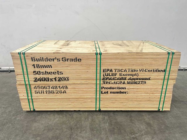 Elliotti underlayment 2400x1200x18mm (50x) - afbeelding 3 van  11