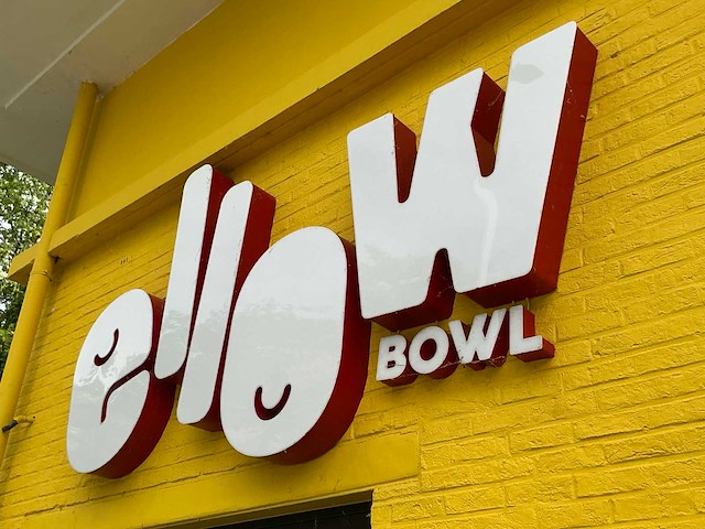 Ellow bowl licht reclame (2x) - afbeelding 2 van  3