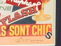 E.l.t. mesens (1903-1971), ‘ils sont chic’, collage, 1962 34 x 24 cm. (13.39 x 9.44 in.), frame: 51.5 x 41.5 cm. (20.28 x 16.33 in.) - afbeelding 4 van  4