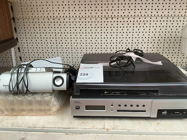 Elta + hama platenspeler + stereo luidspreker - afbeelding 1 van  3