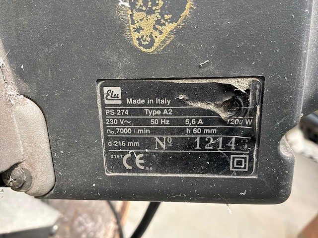 Elu ps 274 afkortzaag met tafel - afbeelding 5 van  9