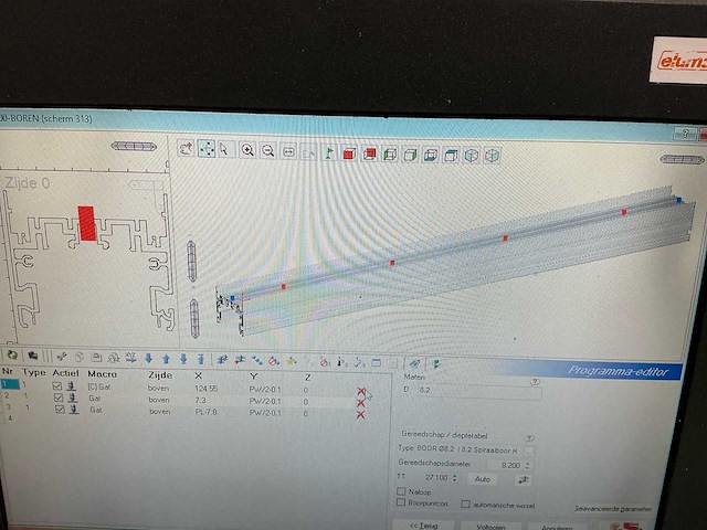Elumatec - sbz122.34 - cnc milling machine - 2009 - afbeelding 14 van  19