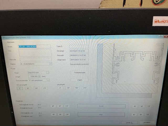 Elumatec sbz122.34 cnc freesmachine - afbeelding 20 van  28