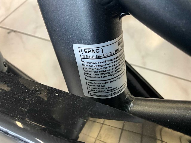 Eluxo fold elektrische vouwfiets ongebruikt - afbeelding 6 van  6