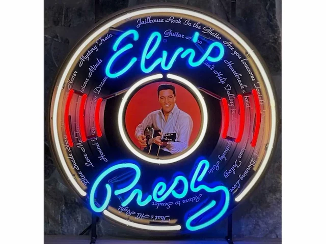 Elvis neonbord 60 cm - afbeelding 1 van  1