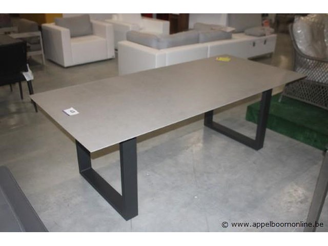 Ely tafelframe charcoal +keramisch blad - afbeelding 1 van  3