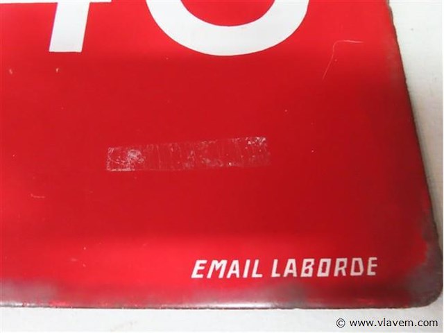 Emaille bord b.i 40 30x40cm - afbeelding 2 van  3
