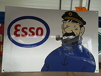 Emaille bord esso & kapitein haddock - afbeelding 1 van  4