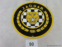 Emaille bord jaguar - afbeelding 1 van  3