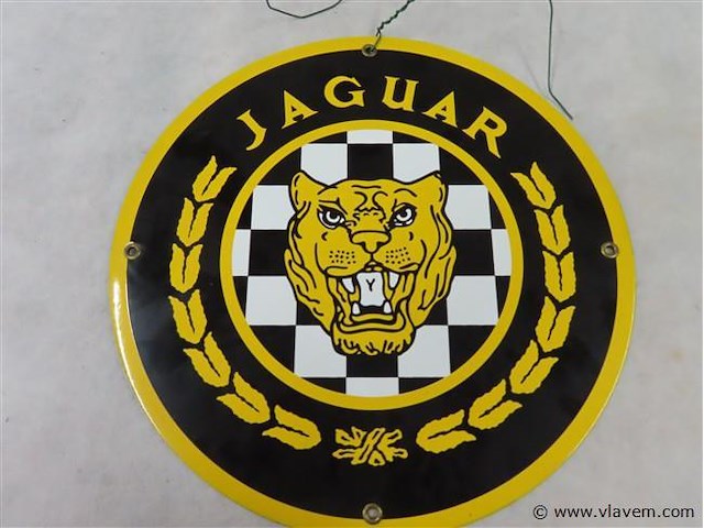 Emaille bord jaguar - afbeelding 2 van  3