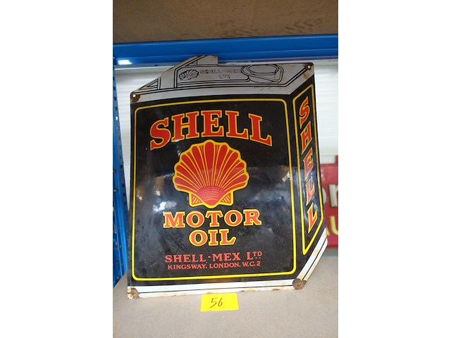 Emaille bord shell motor oil - afbeelding 1 van  4