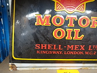 Emaille bord shell motor oil - afbeelding 3 van  4